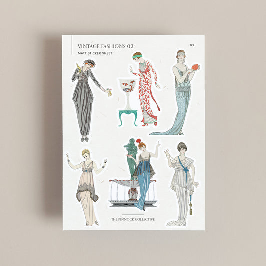 Vintage Fashion Sticker Sheet