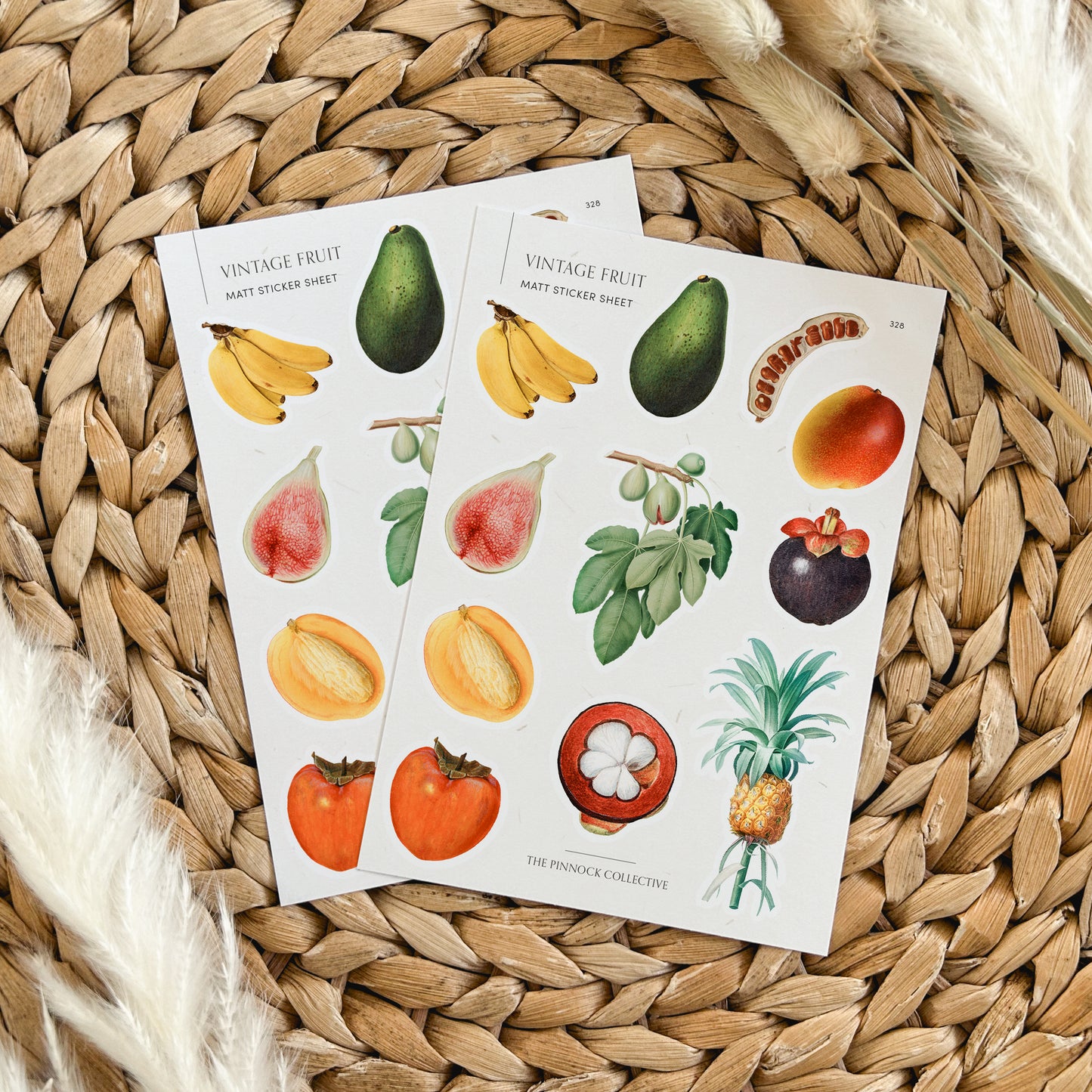 Vintage Fruit Sticker Sheet