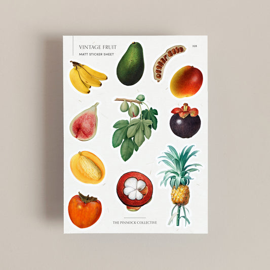 Vintage Fruit Sticker Sheet