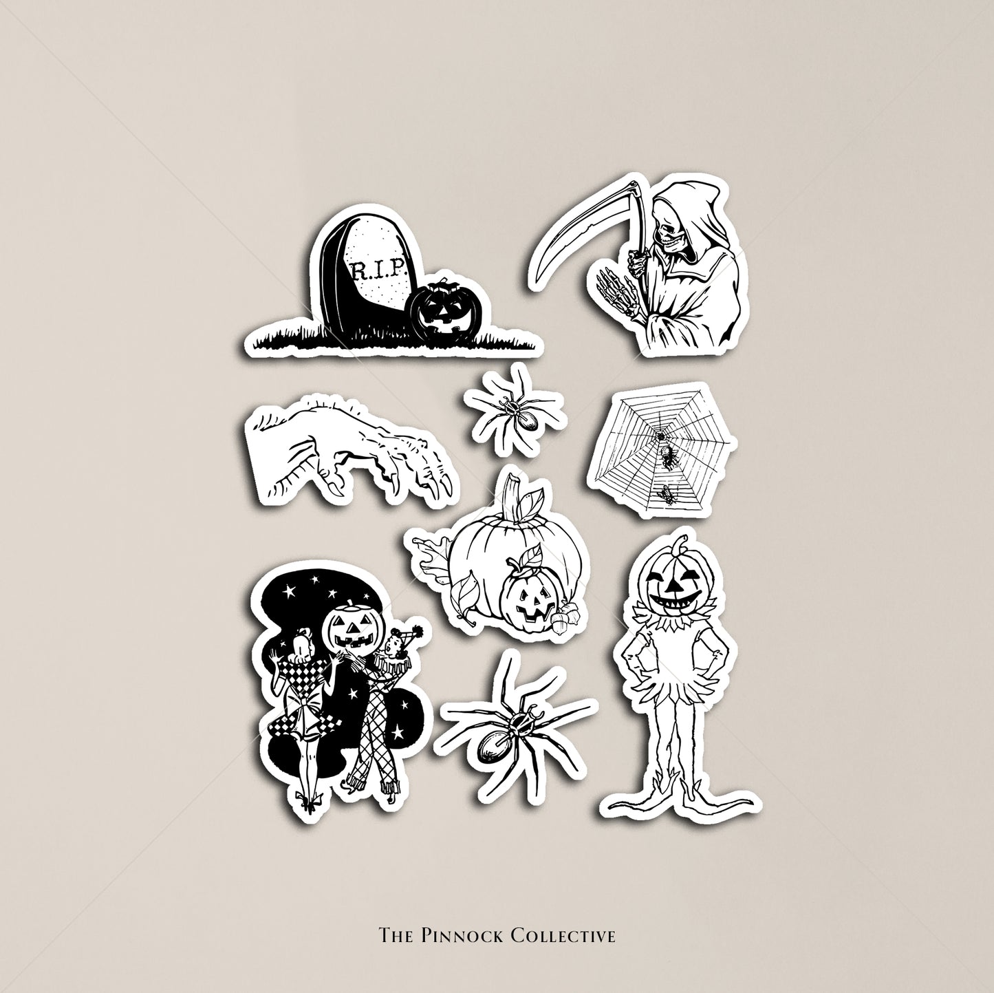Vintage Halloween Sticker Sheet