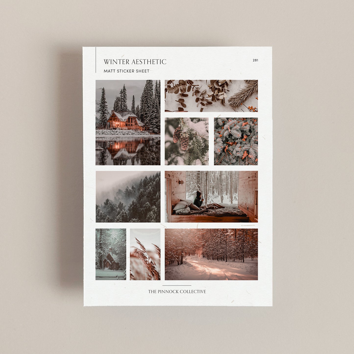 Winter Aesthetic Sticker Sheet