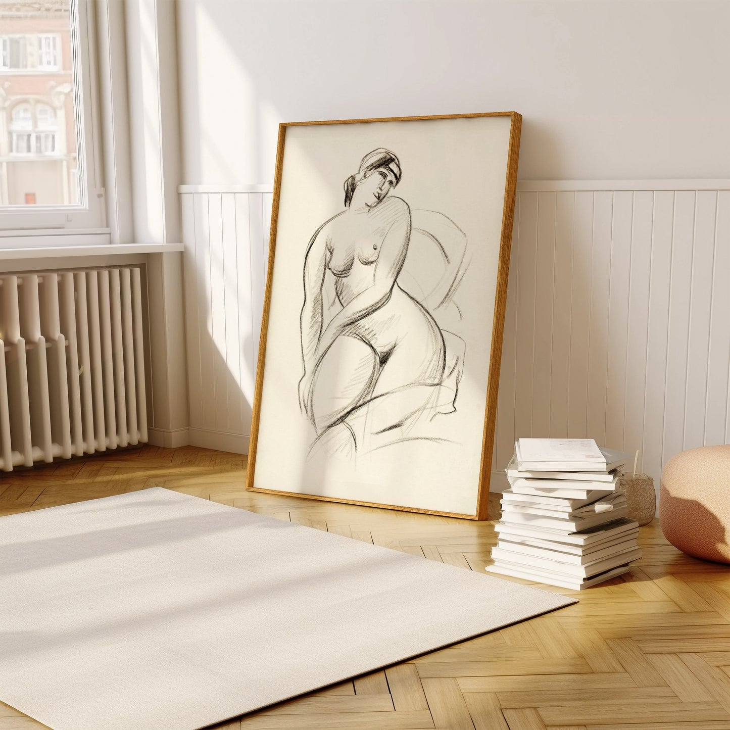 Woman on a Chair Art Print