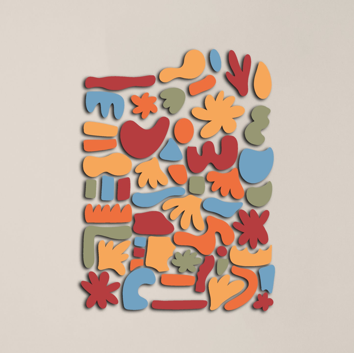 Abstract Shapes Sticker Sheet