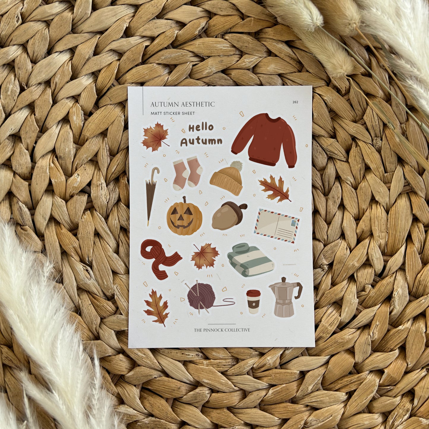 Autumn & Fall Themed Sticker Sheet