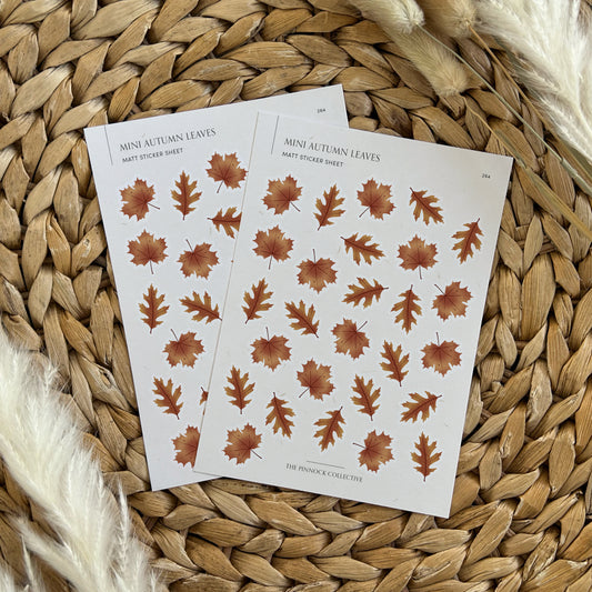 Autumn Leaves Sticker Sheet