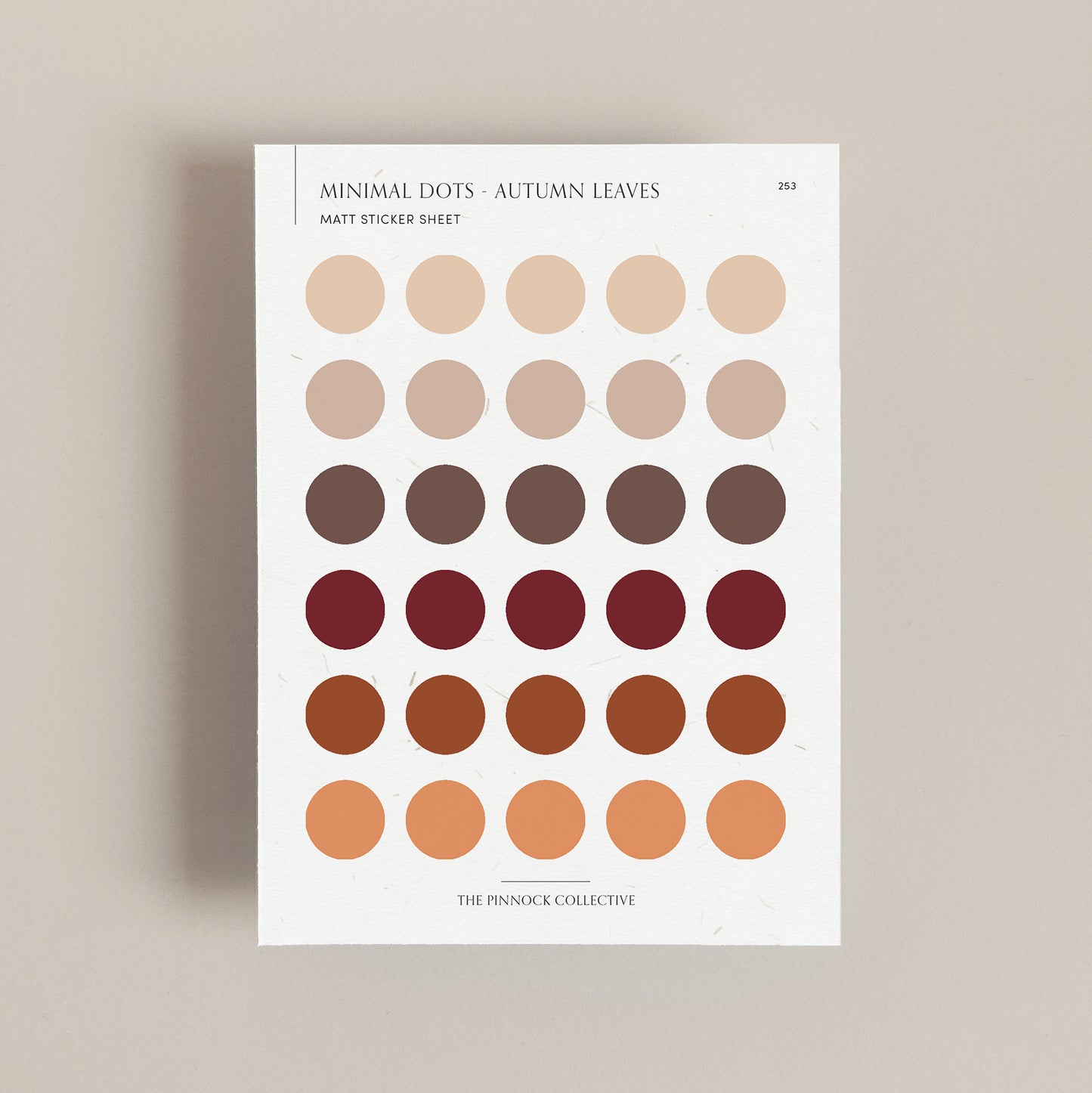 Autumn Leaves Planner Dots Sticker Sheet