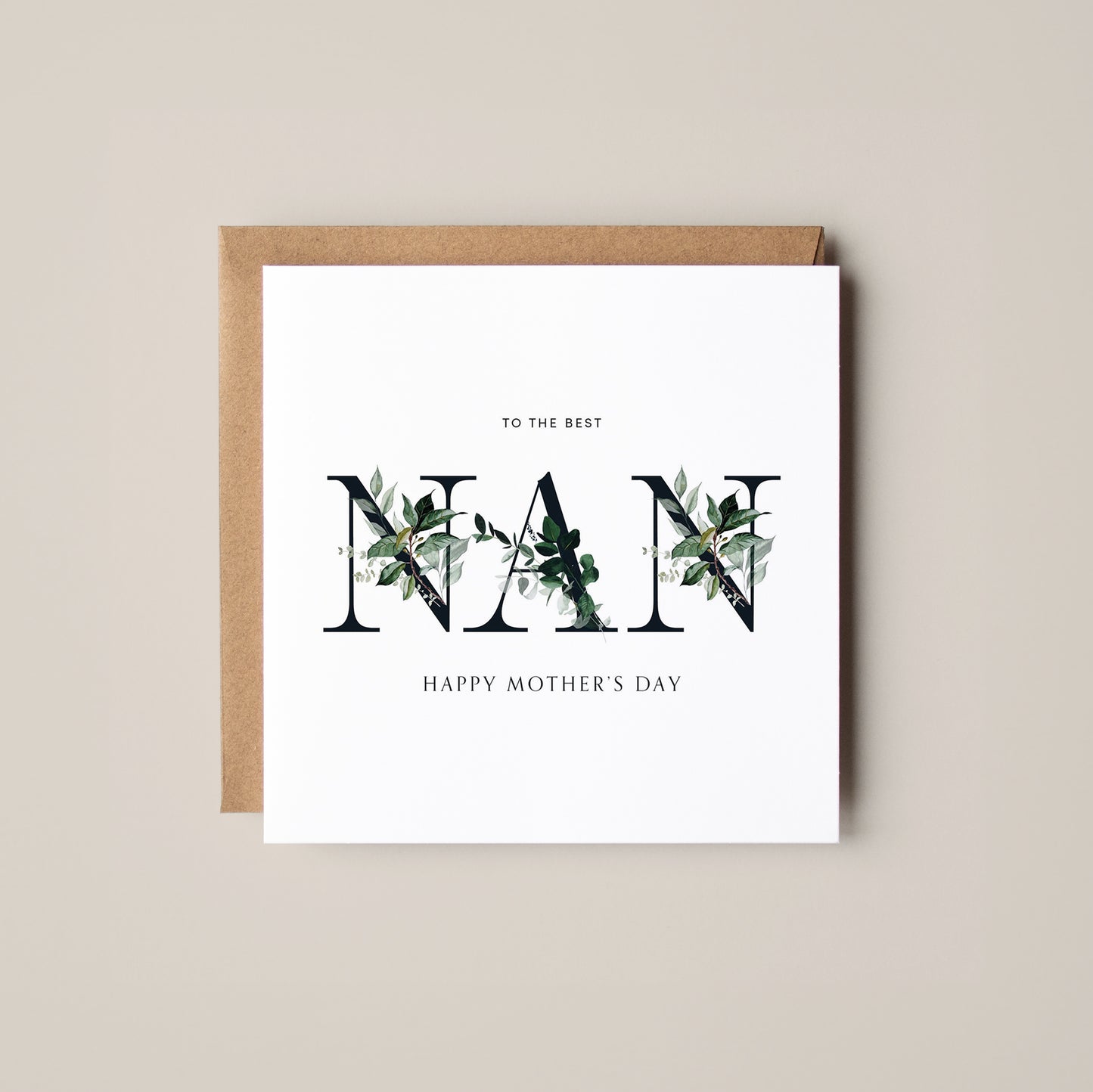 Best Nan - Mother's Day Card