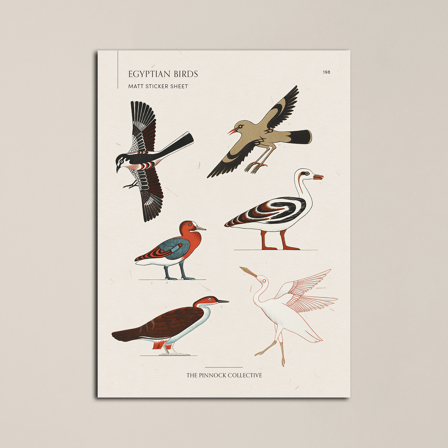 Egyptian Birds Sticker Sheet