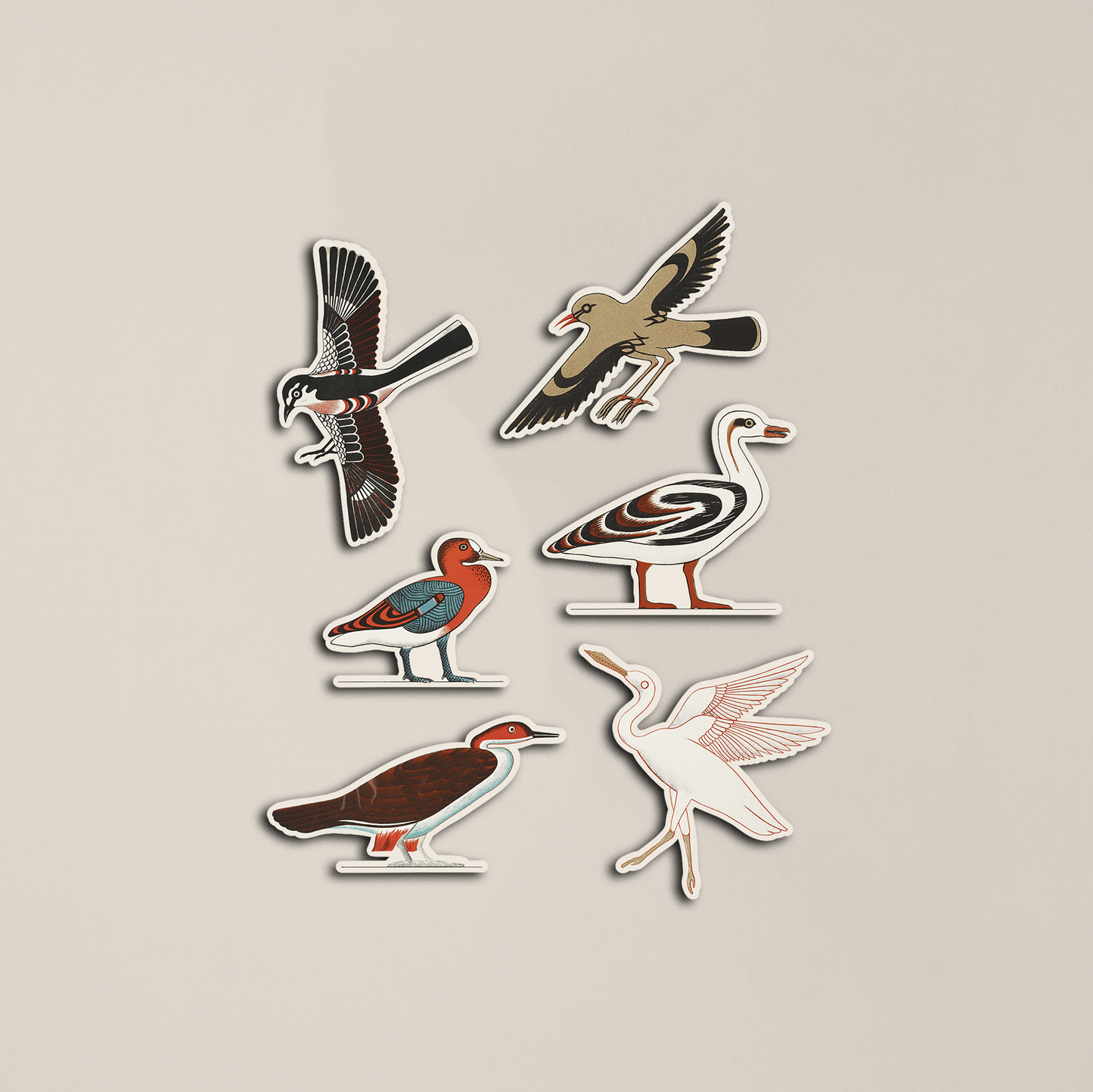 Egyptian Birds Sticker Sheet