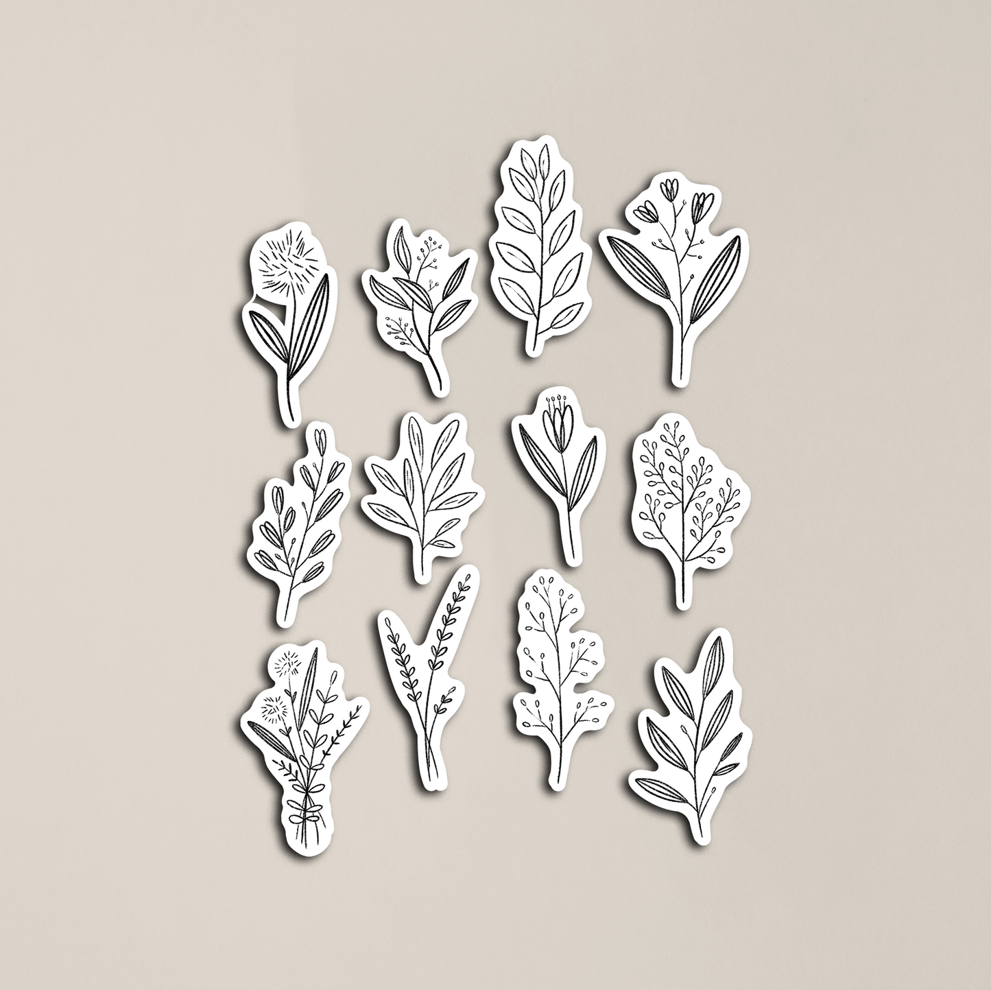 Botanical Doodles Sticker Sheet