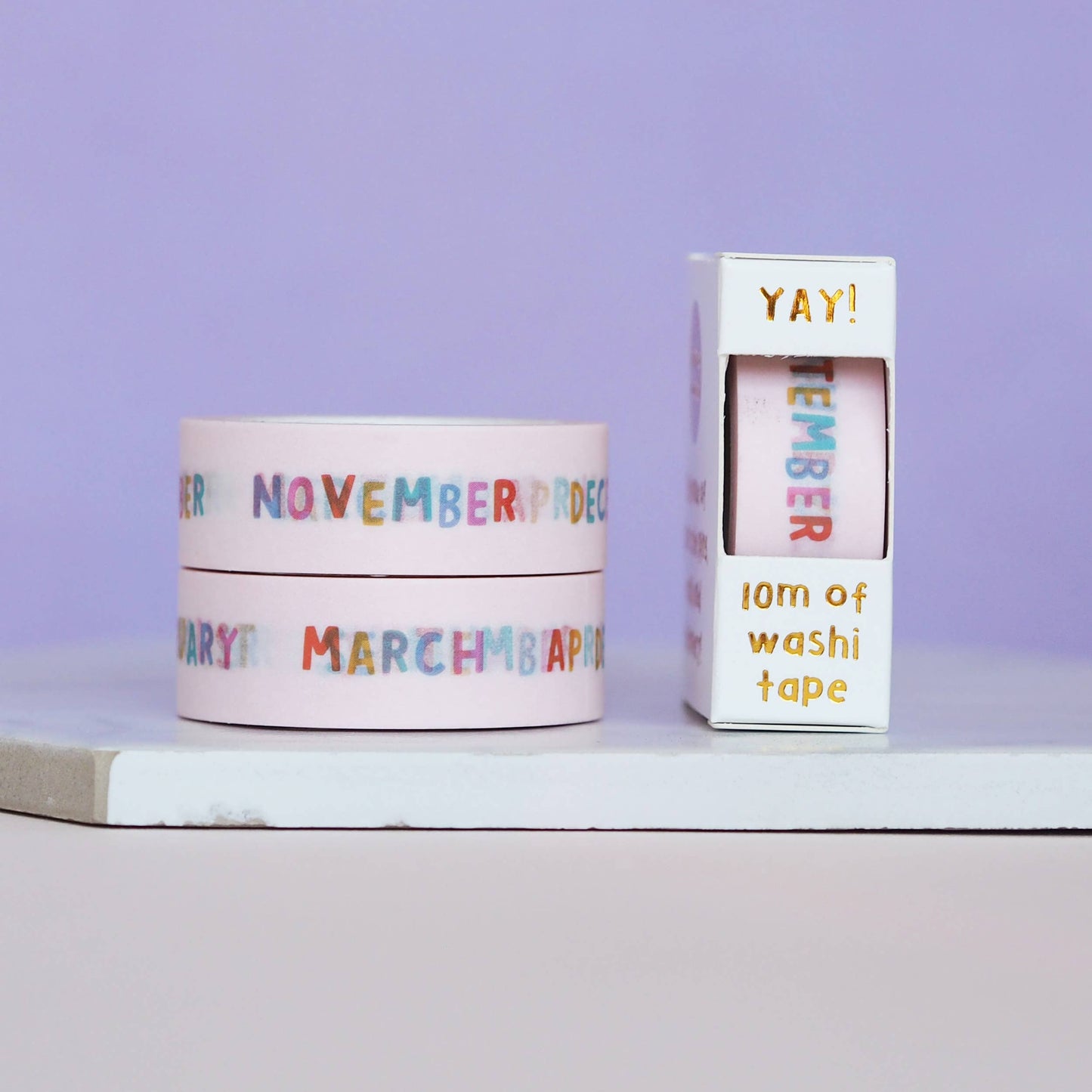 Months of the Year Washi Tape