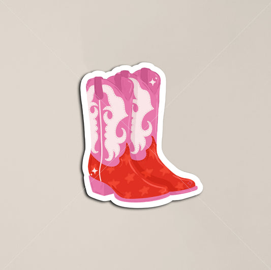 Cowboy Boot Single Sticker