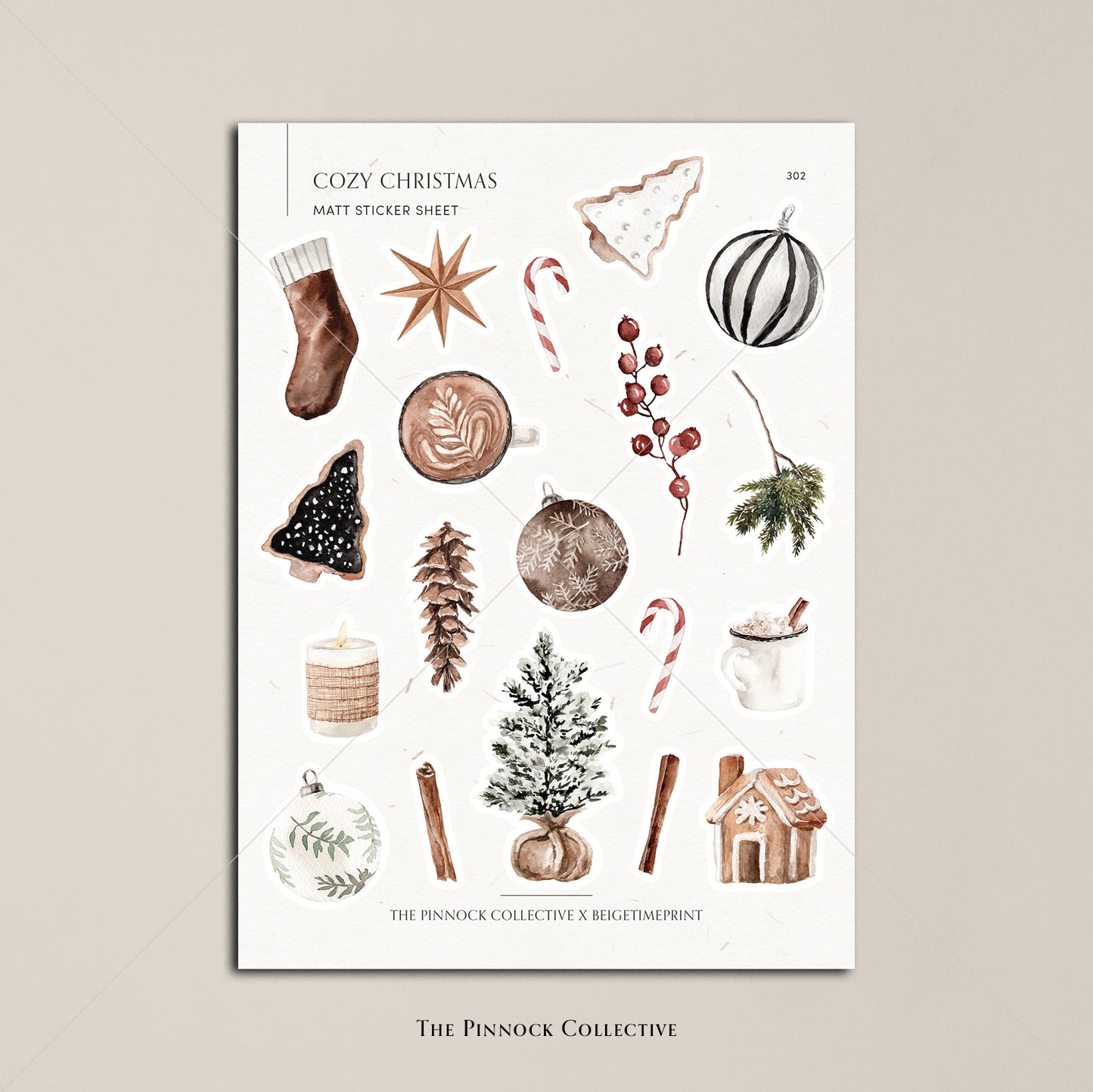 Cozy Christmas Sticker Sheet