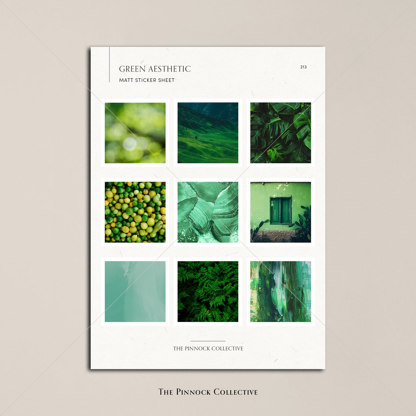 Green Aesthetic Sticker sheet