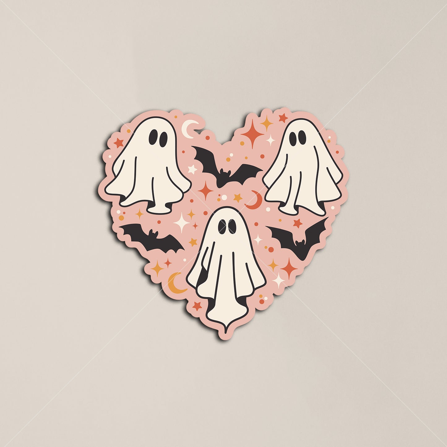 Halloween Heart Single Sticker