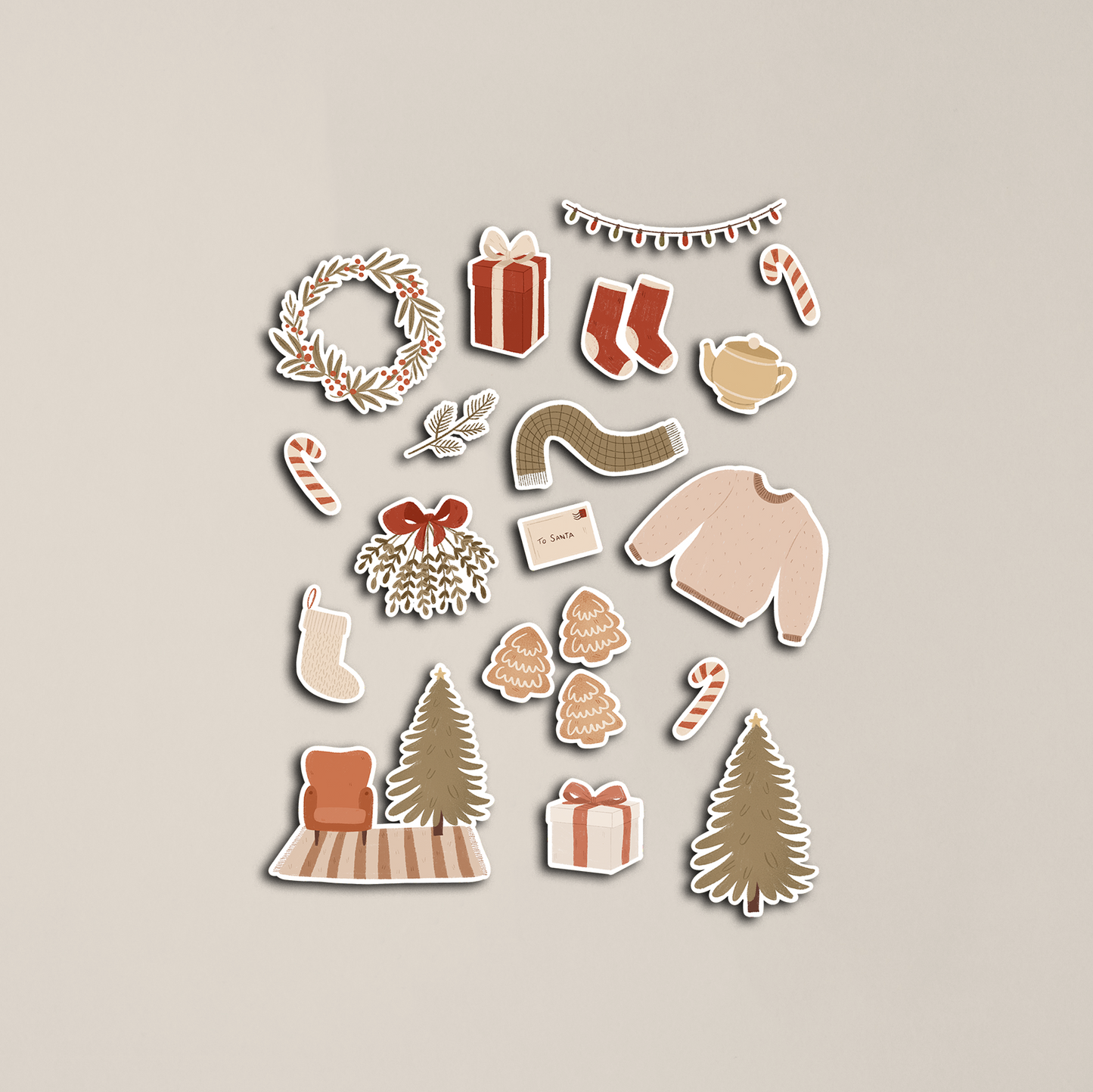 Home for Christmas Sticker Sheet