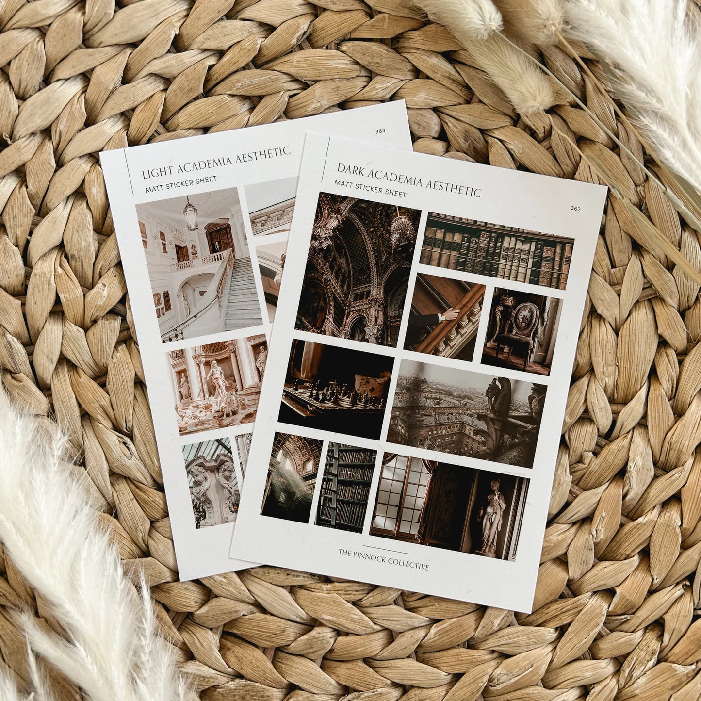 Dark & Light Academia Sticker Sheet Bundle