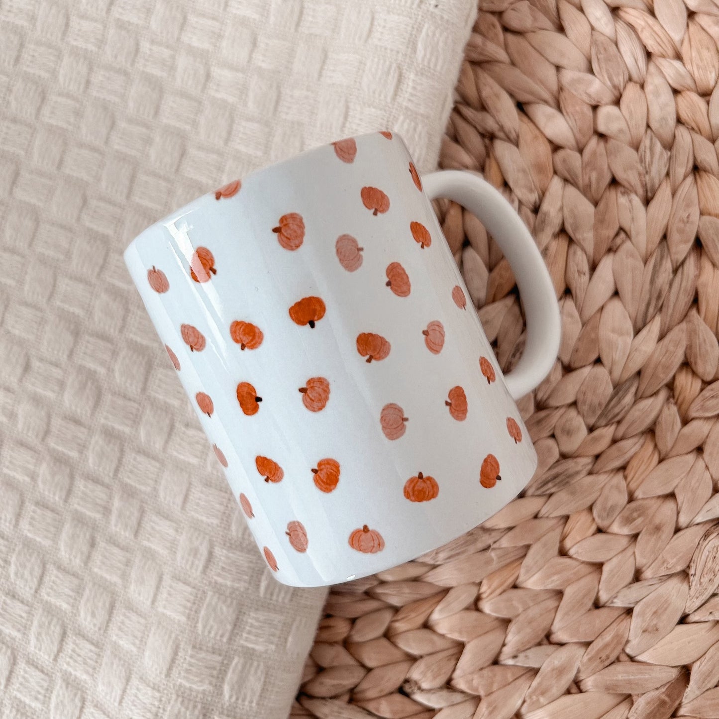 Personalised Watercolour Pumpkin mug