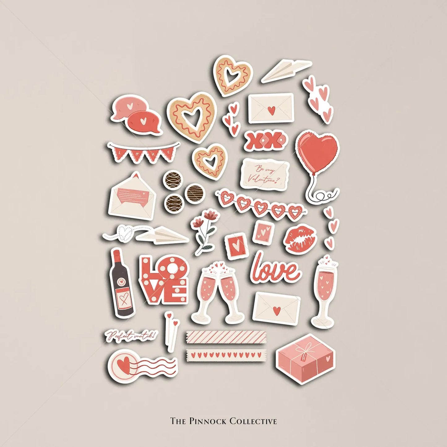 Valentine's Day Sticker Sheet Bundle