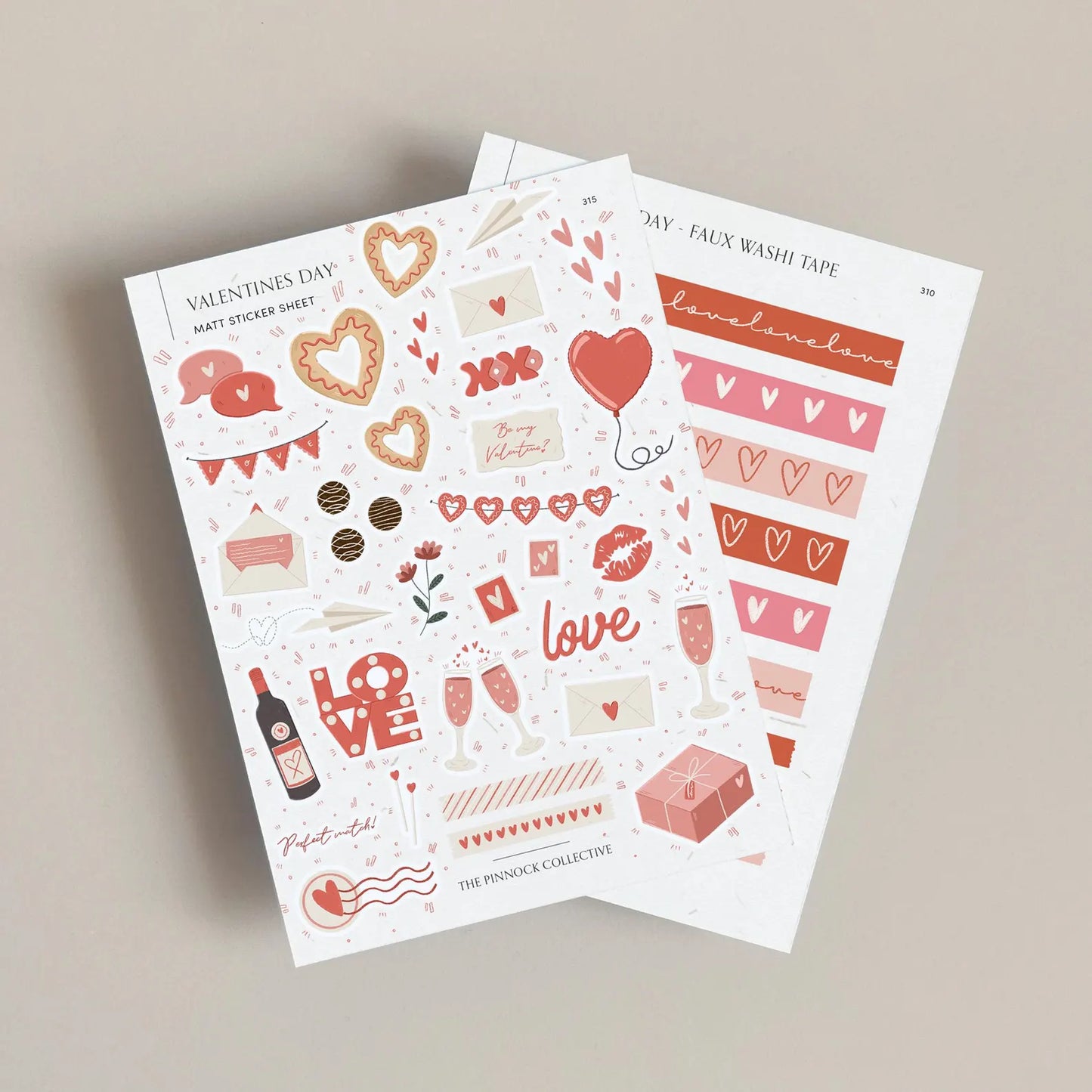 Valentine's Day Sticker Sheet Bundle