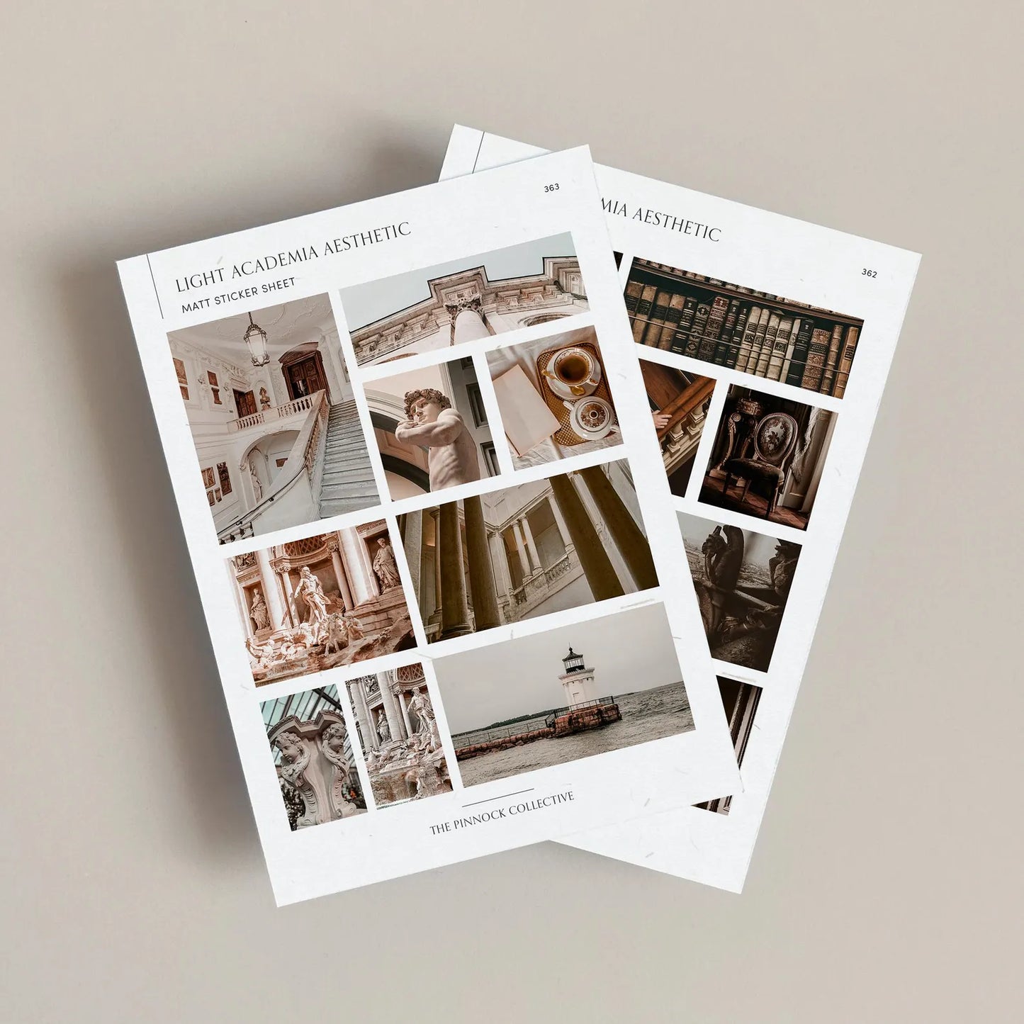 Dark & Light Academia Sticker Sheet Bundle