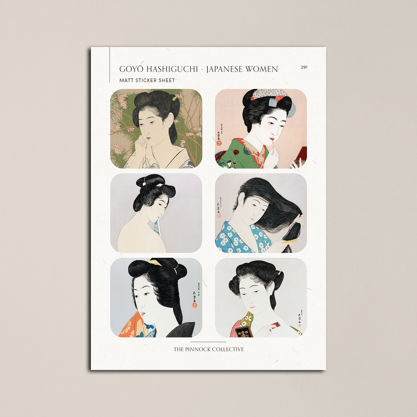 Goyō Hashiguchi Sticker Sheet