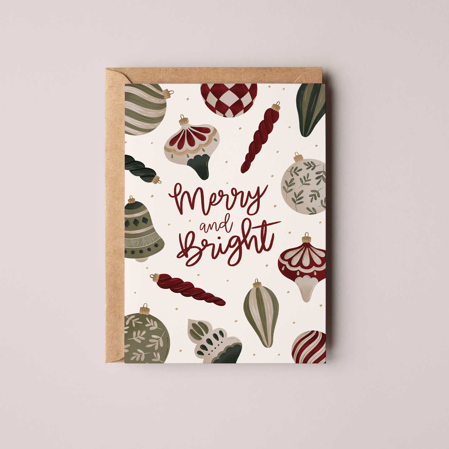 'Merry & Bright' Christmas Card