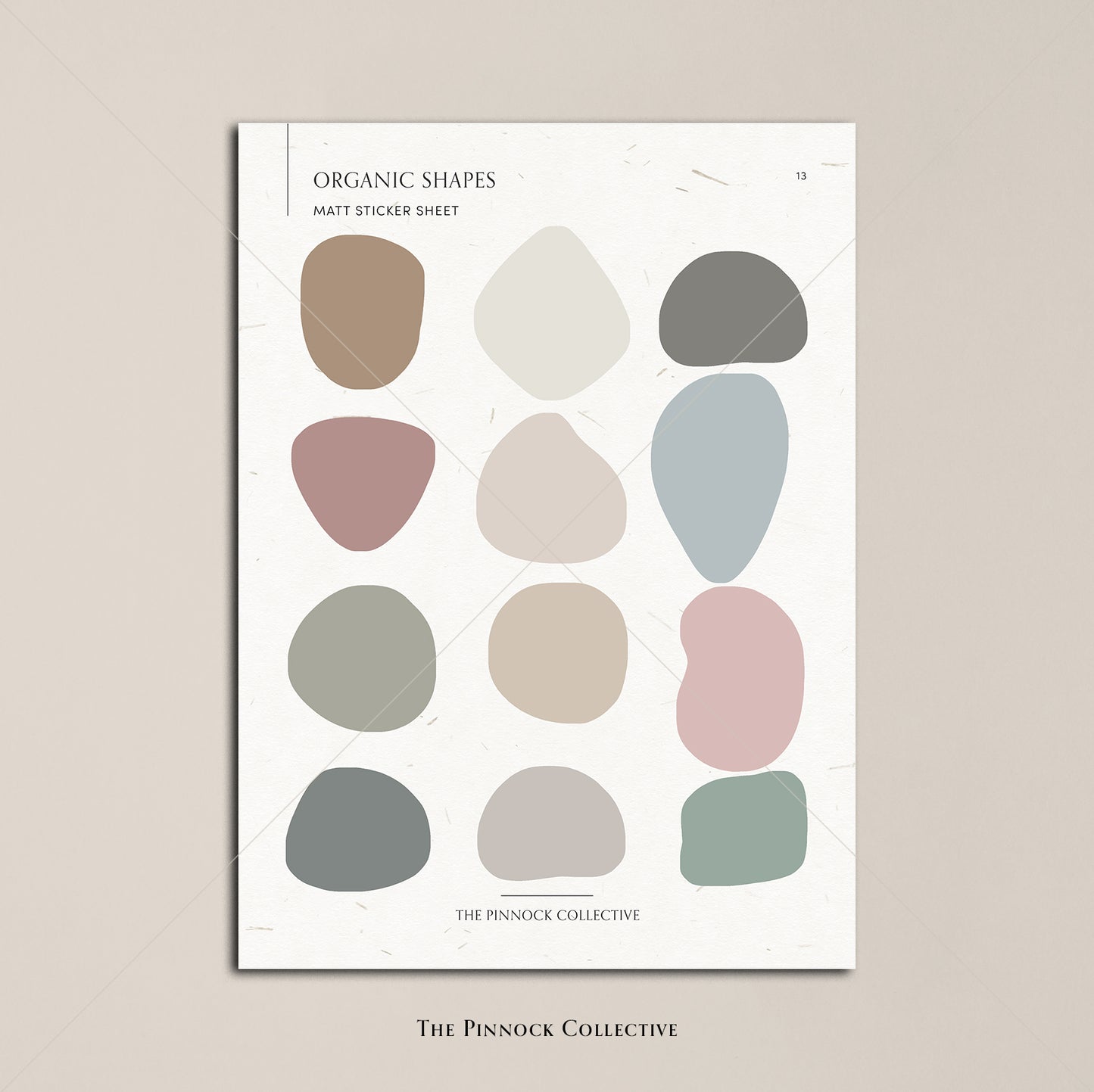 Organic Shapes Sticker Sheet