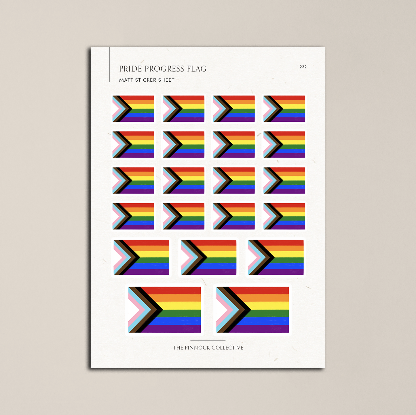 Pride Flag Sticker Sheet