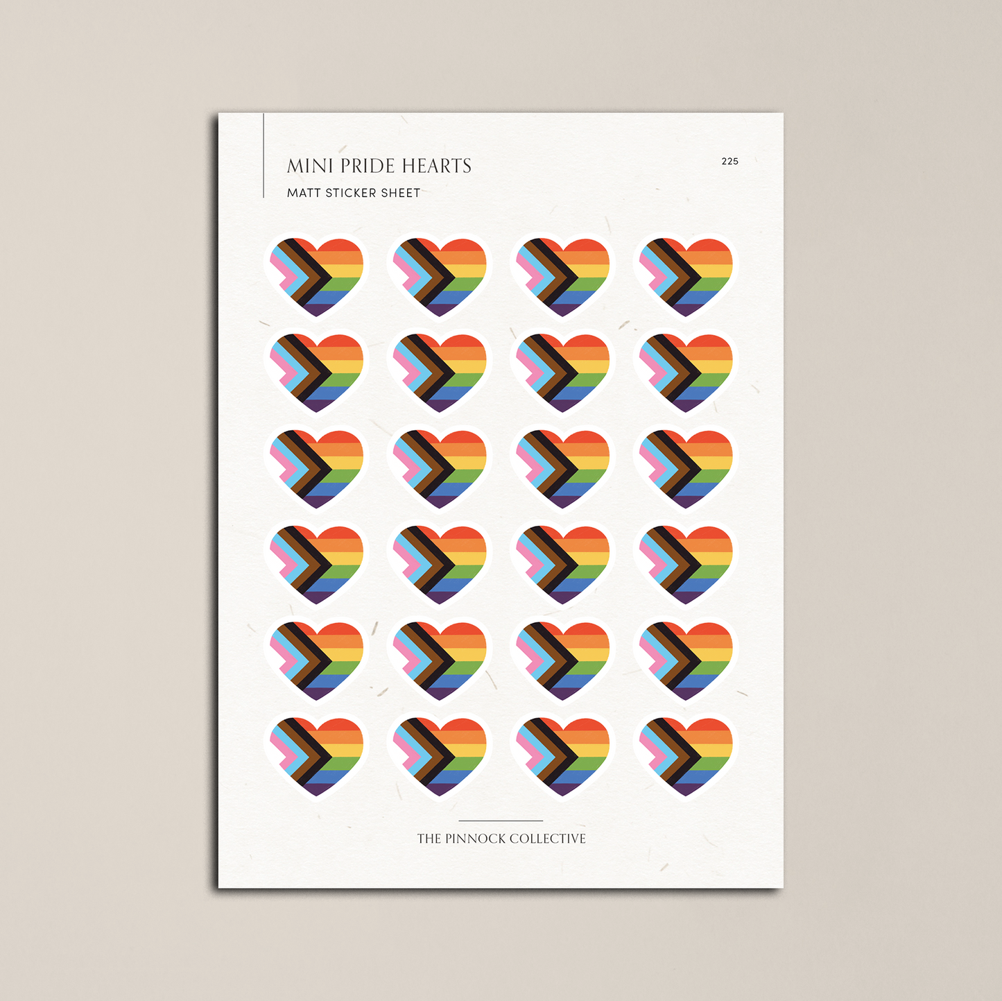 Pride Hearts Sticker Sheet