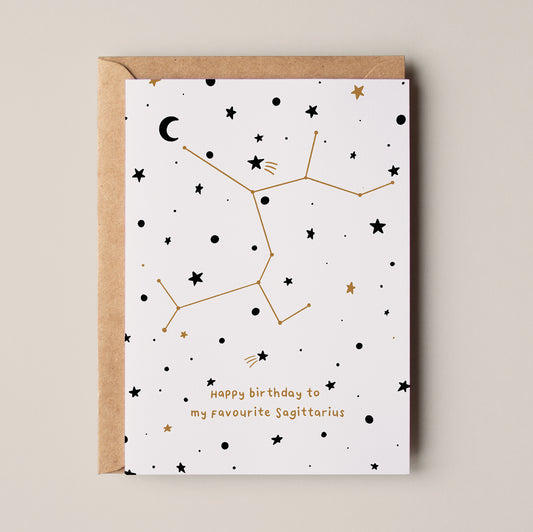 Sagittarius Birthday Card