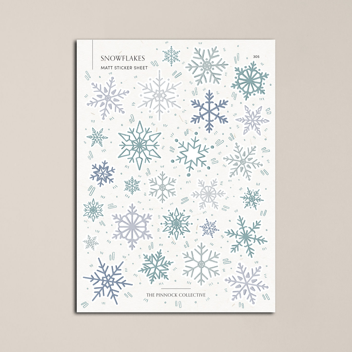 Snowflakes Sticker Sheet