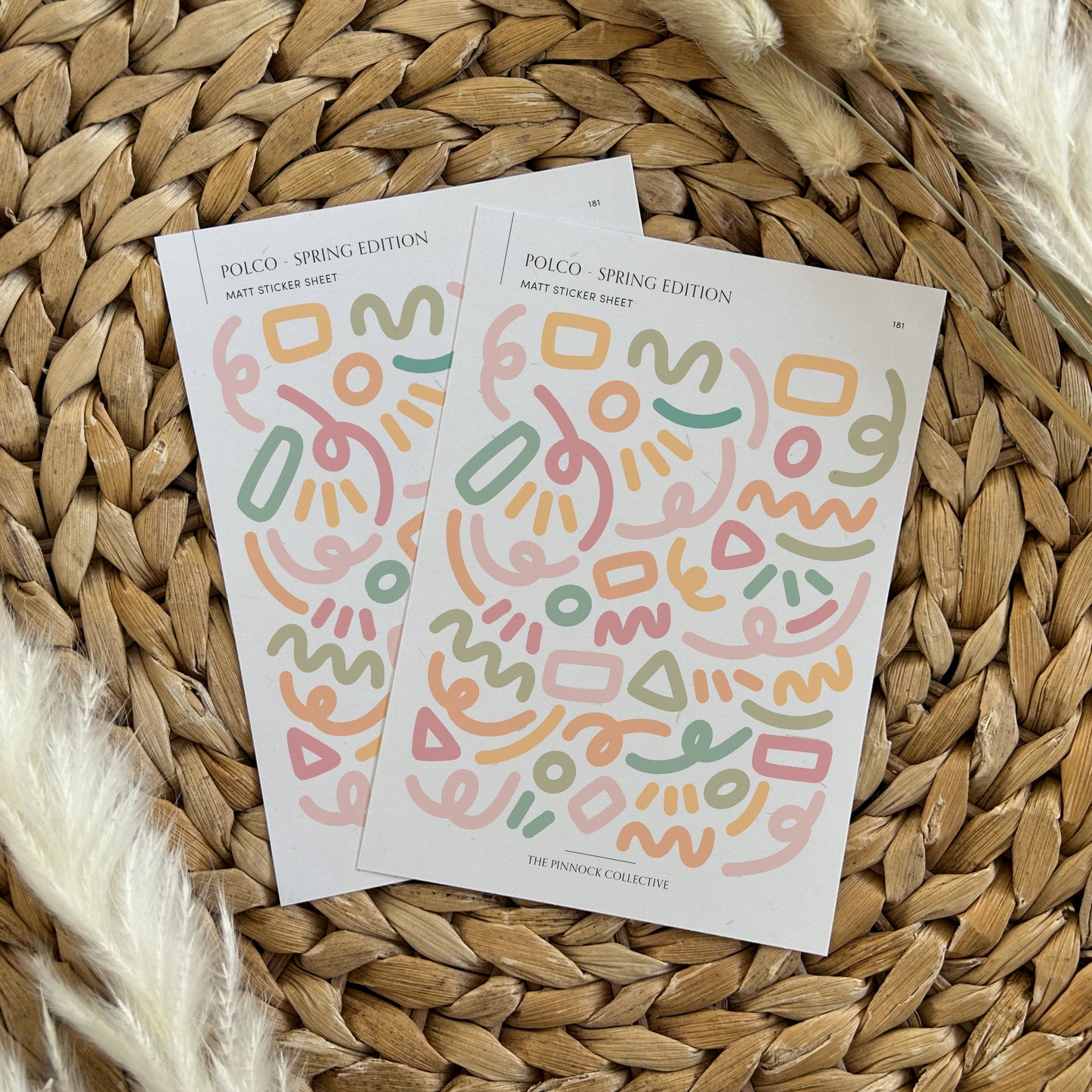 Spring Confetti Polco Sticker Sheet