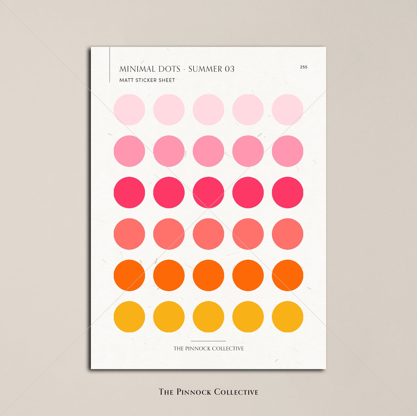 Summer Planner Dots Sticker Sheet
