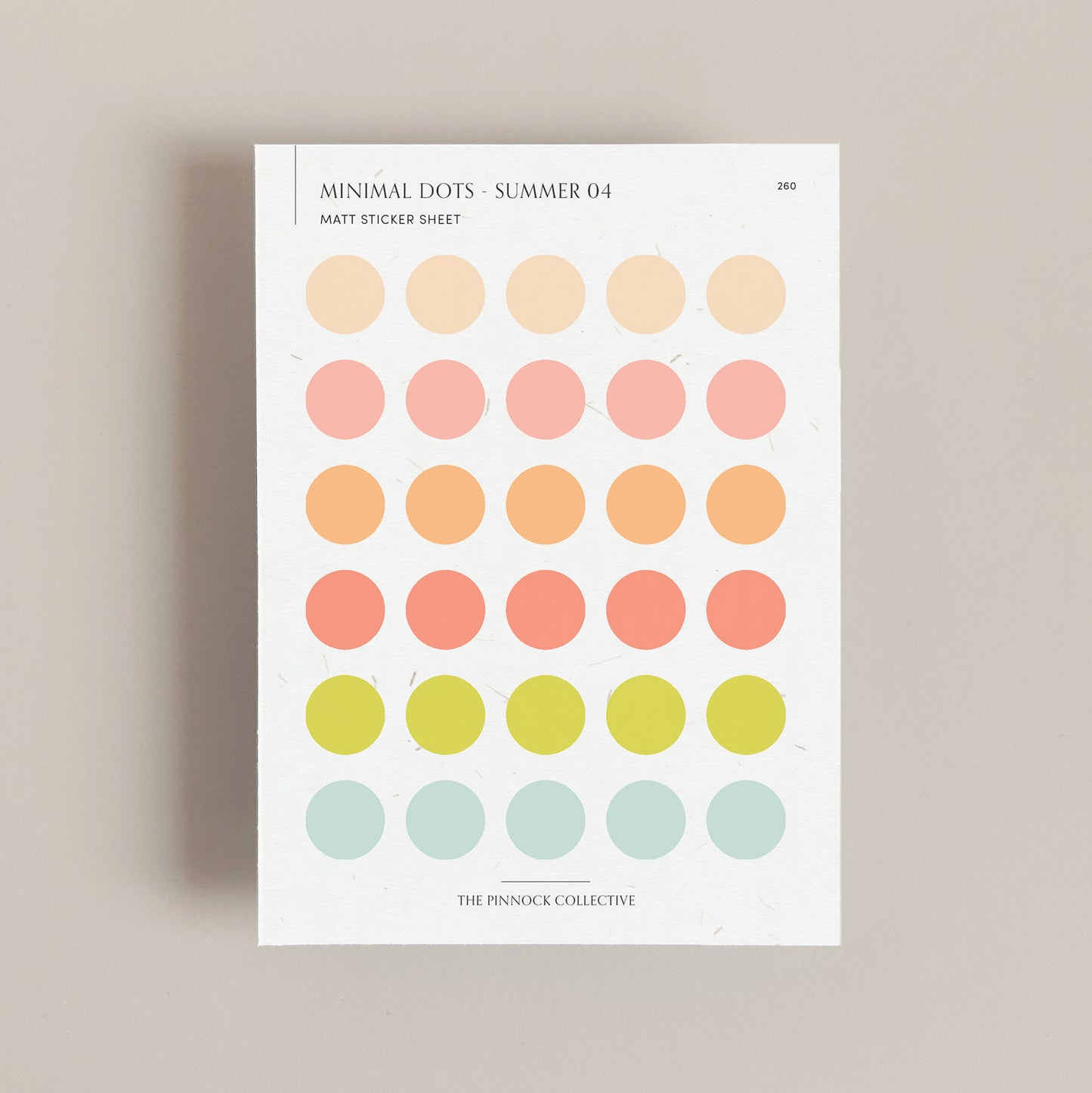 Summer Planner Dots Sticker Sheet