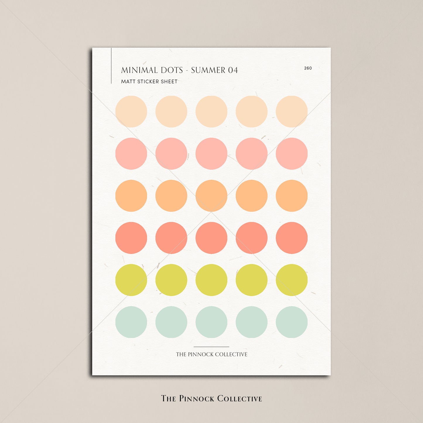 Summer Planner Dots Sticker Sheet