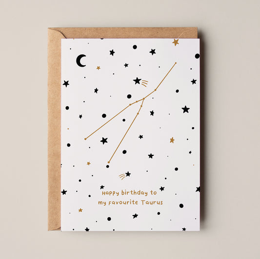 Taurus Birthday Card