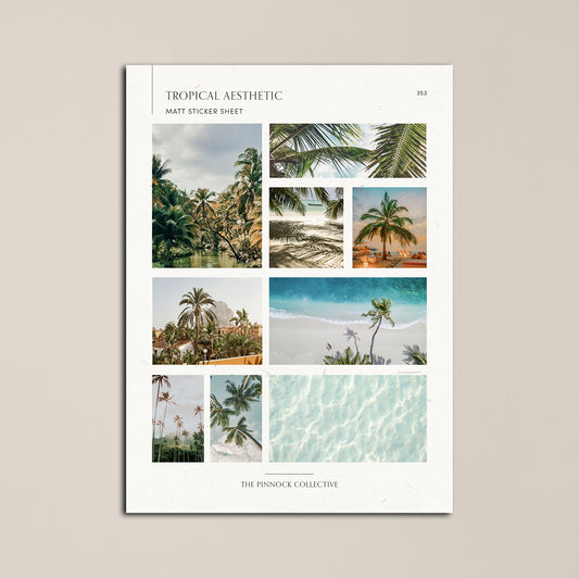 Tropical Aesthetic Sticker Sheet