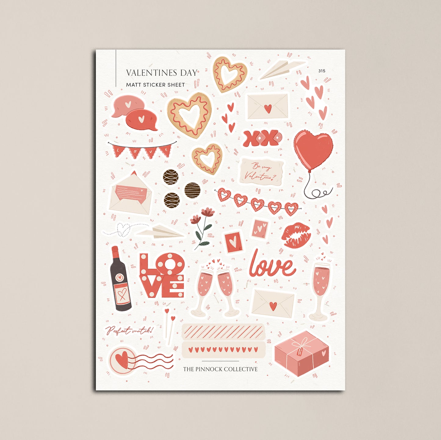 Valentines Sticker Sheet