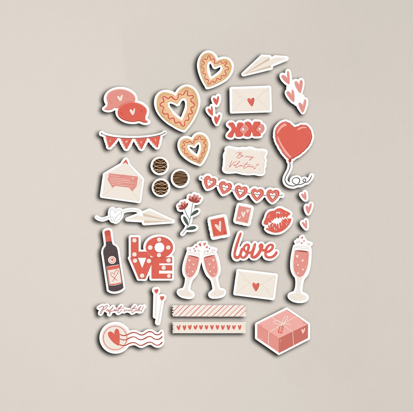 Valentines Sticker Sheet