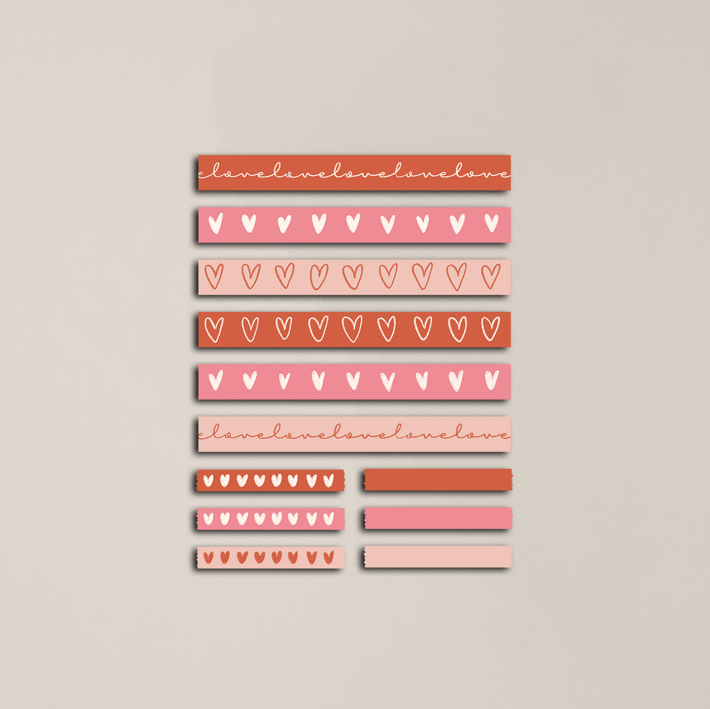 Valentines Tape Sticker Sheet