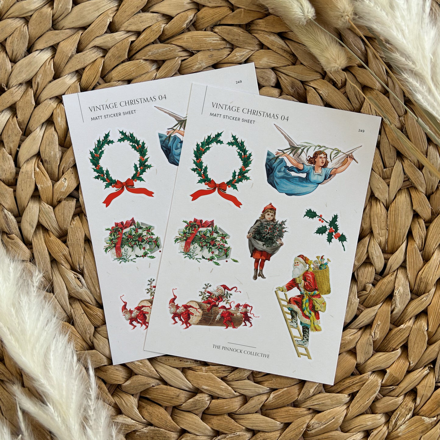 Vintage Christmas Sticker Sheet