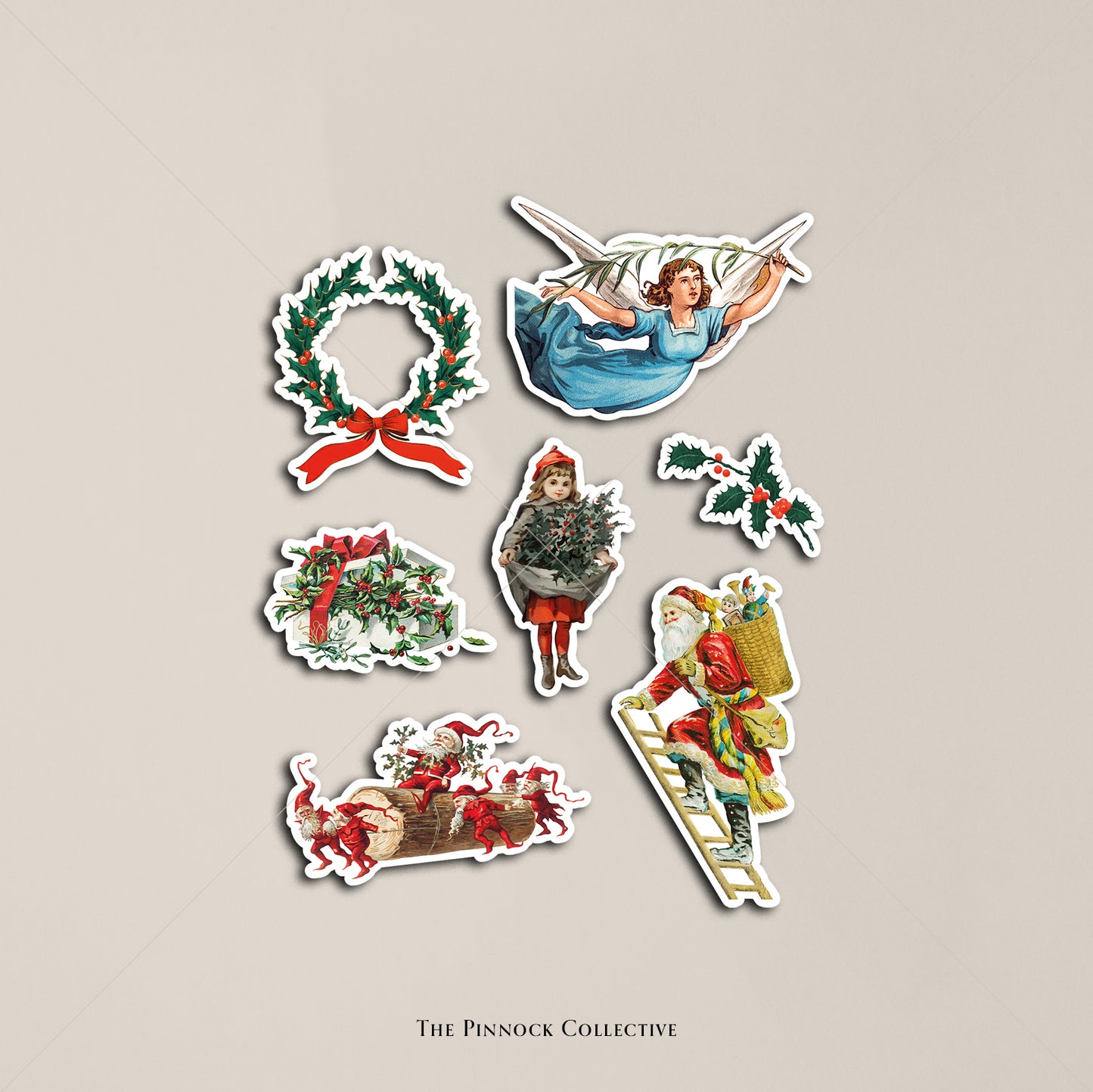 Vintage Christmas Sticker Sheet