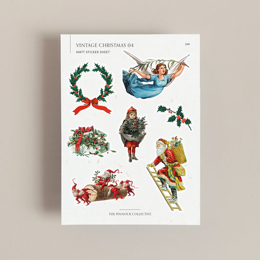 Vintage Christmas Sticker Sheet