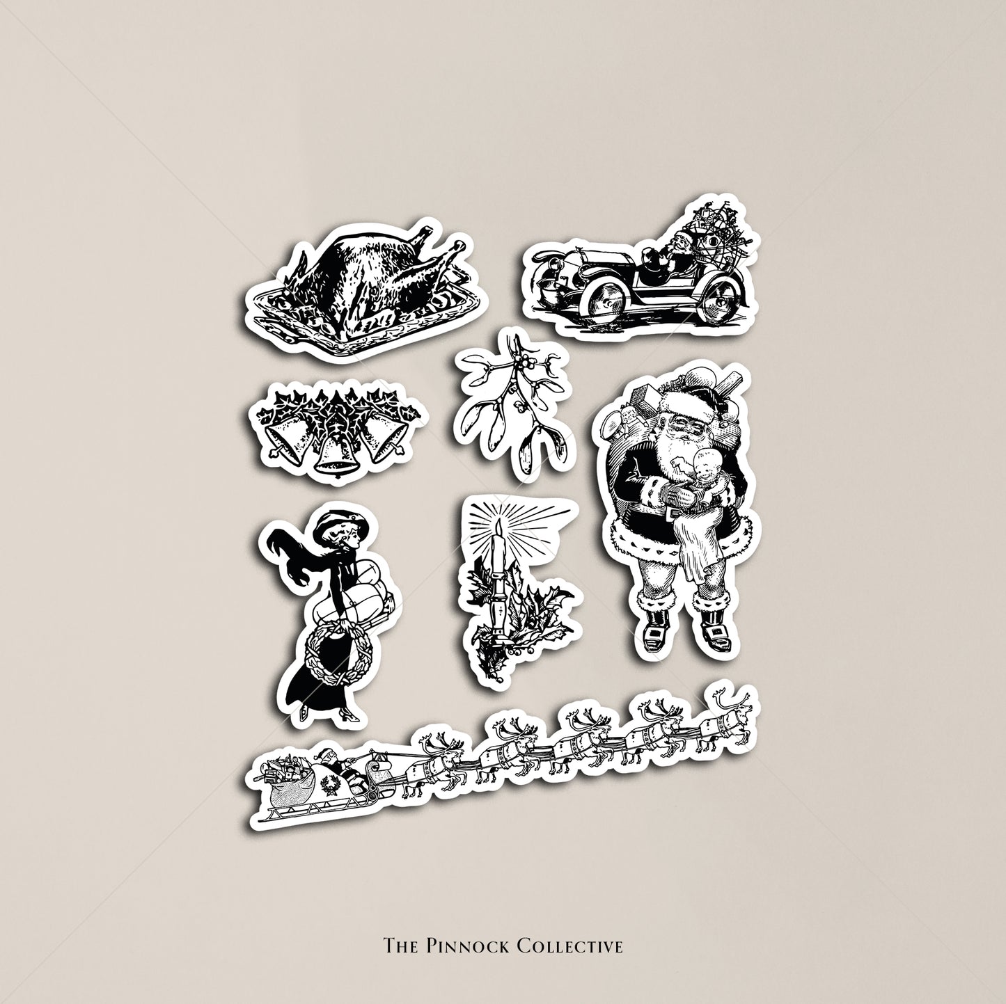 Vintage Christmas Sticker Sheet