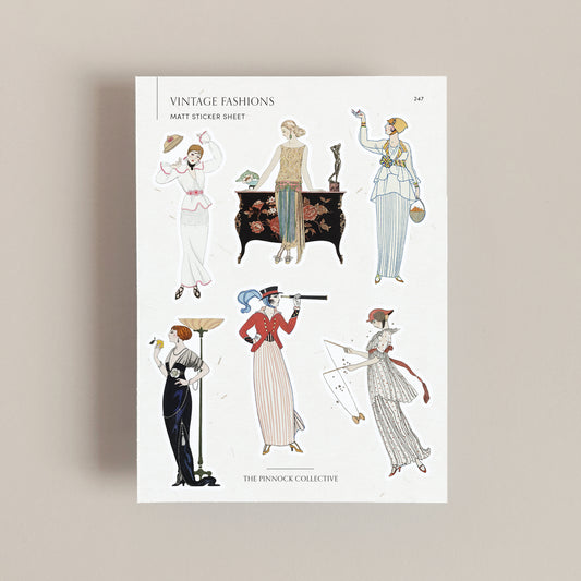 Vintage Fashion Sticker Sheet
