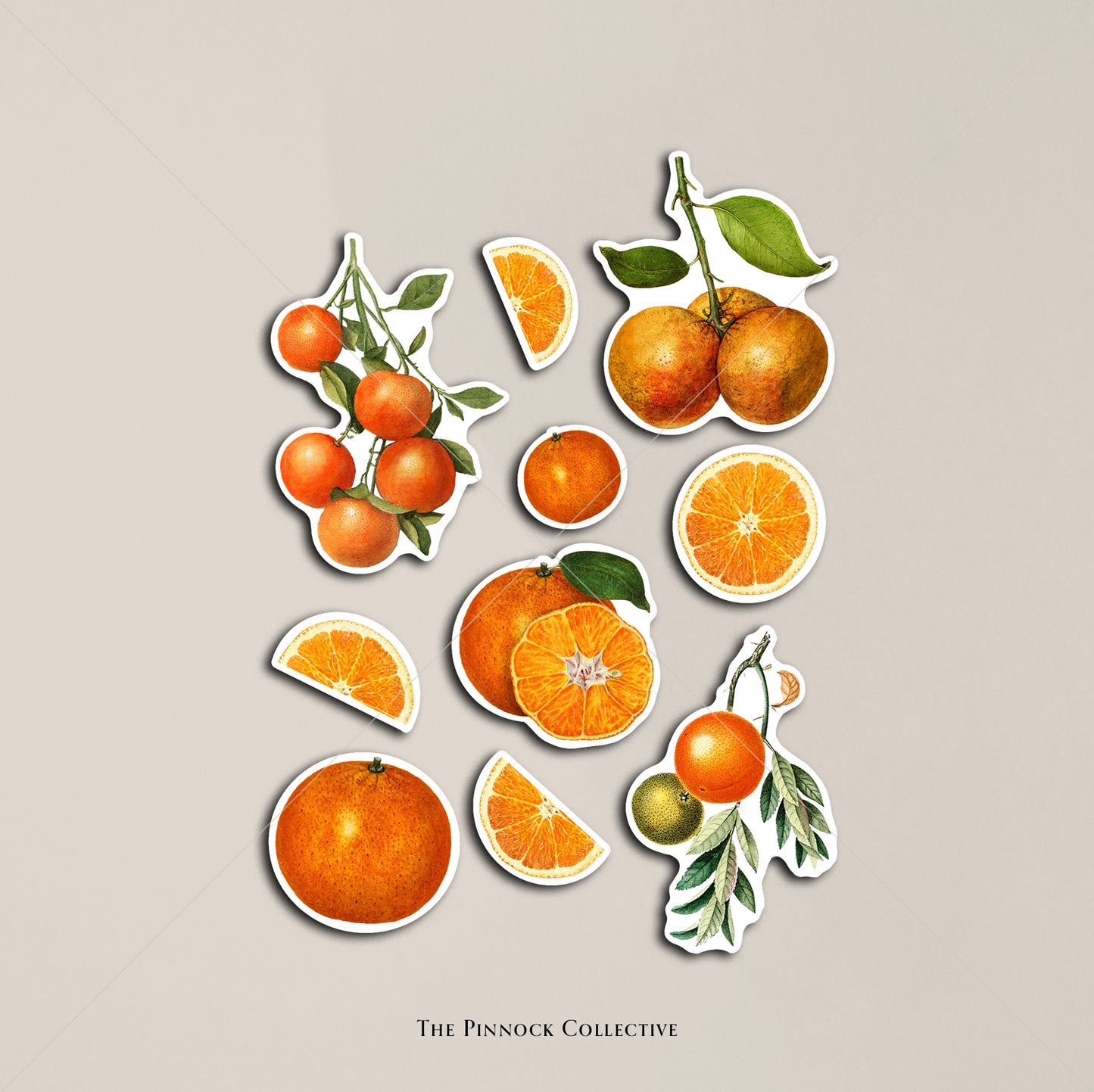 Vintage Orange Sticker Sheet