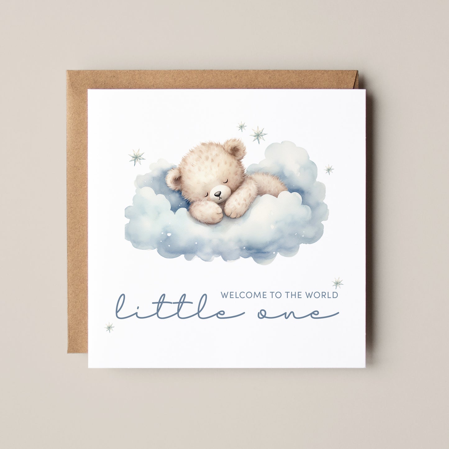 Welcome to the World - New baby Boy Card