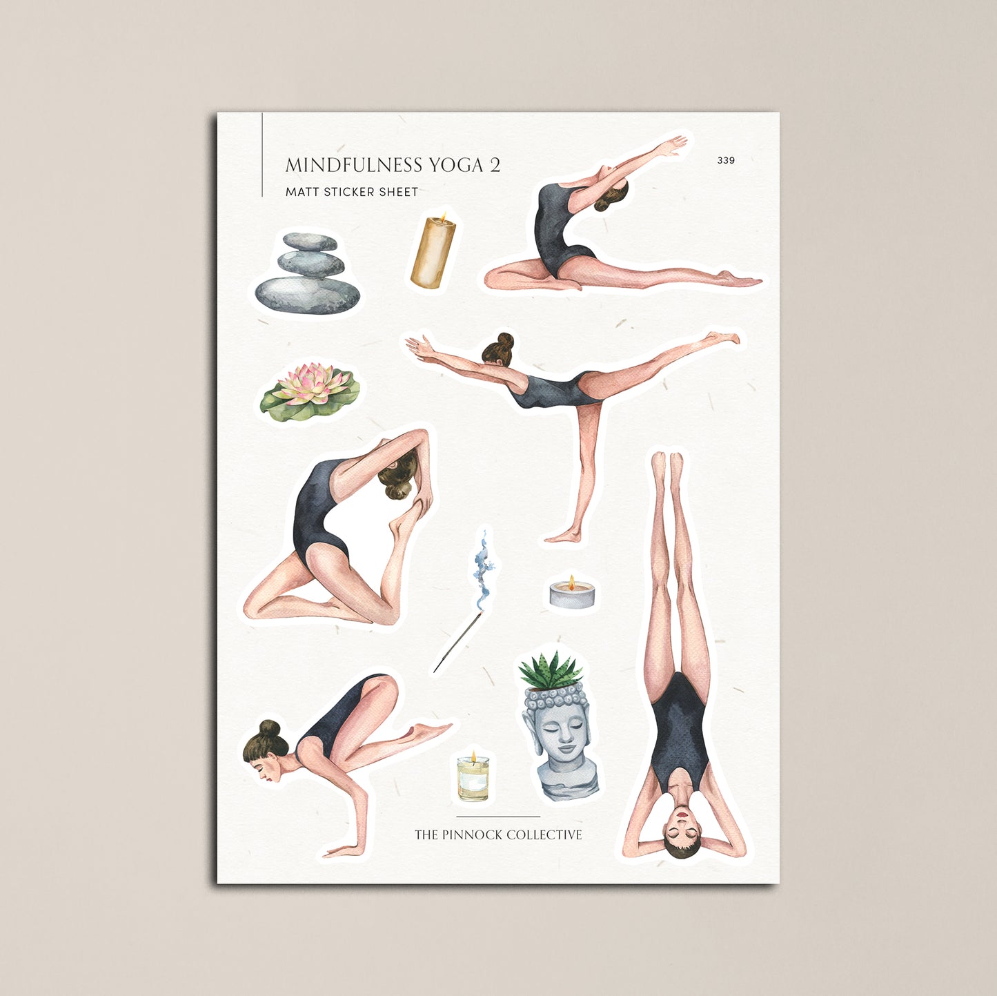 Mindfulness Yoga 02 Sticker Sheet